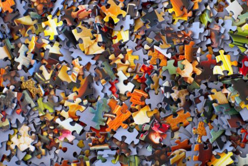 jigsaw puzzle pieces photo