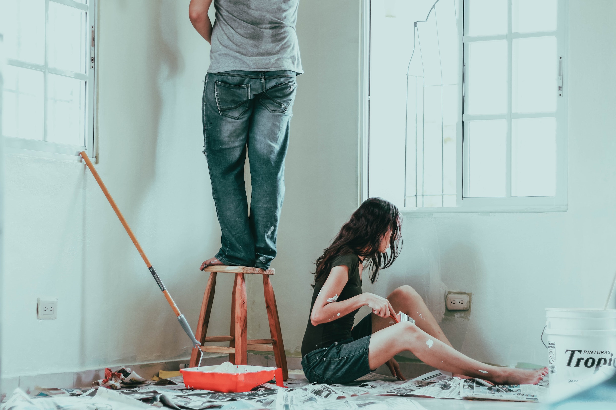 photo Couple painting DIY project